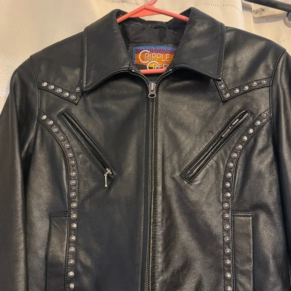 Cripple Creek leather fringe coat 3645 - Picture 2 of 13